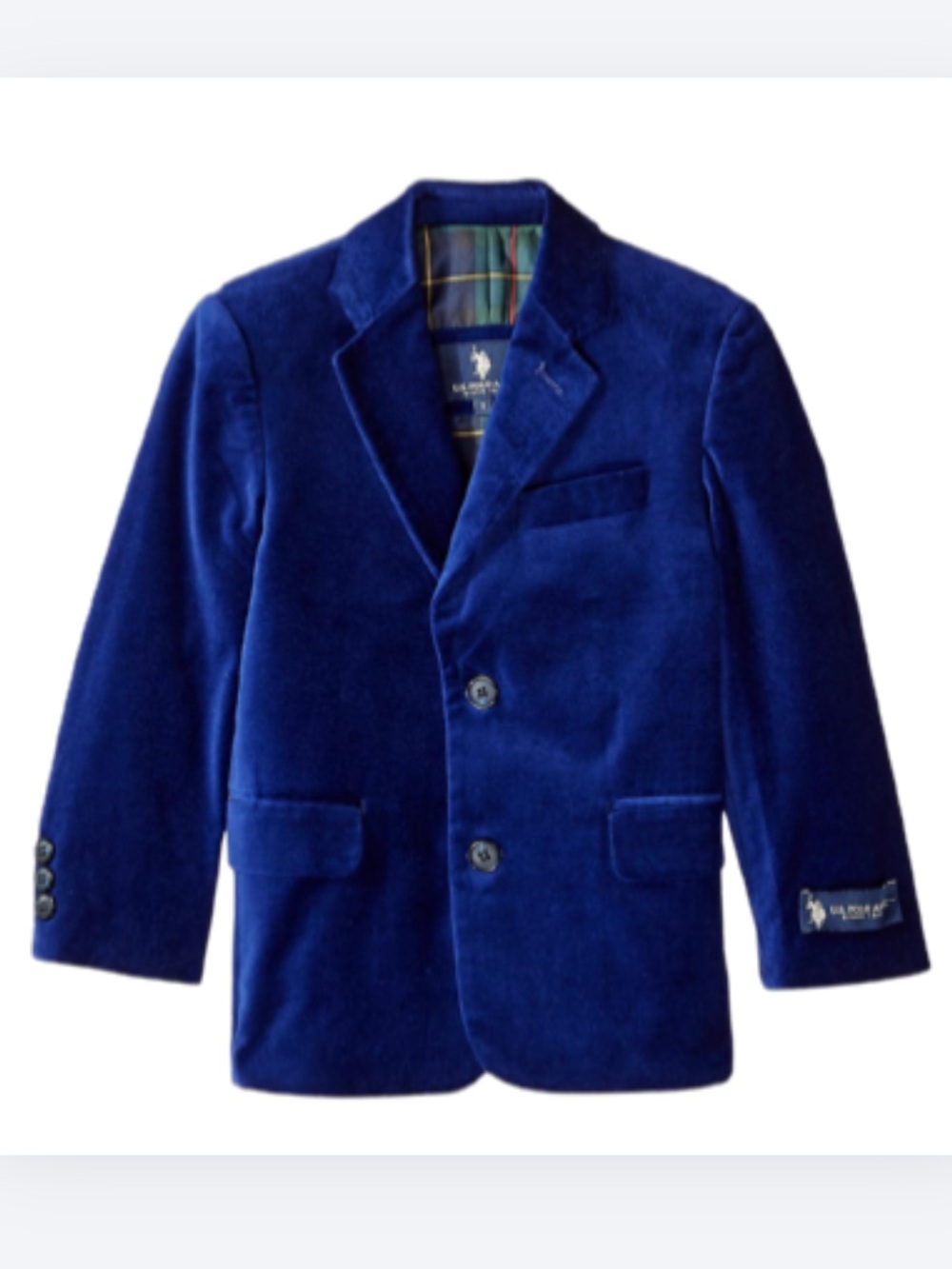 Polo by Ralph Lauren Boys 7 Royal Blue Velvet Blazer Jacket